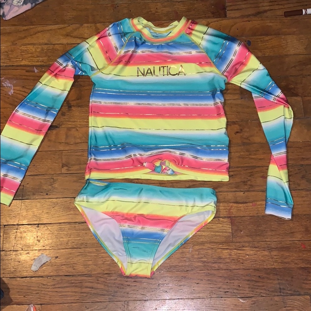 A girls bathing suit